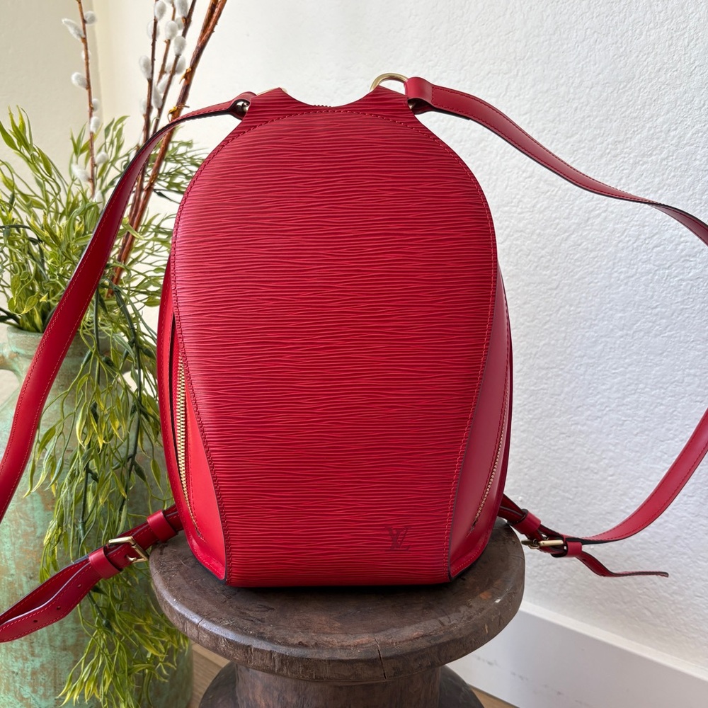 Louis Vuitton Epi Leather Mabillon Backpack - Red - Very Good Condition.